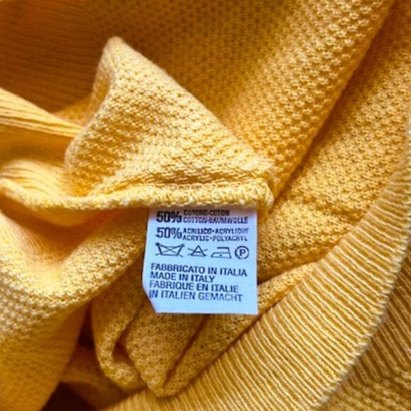 Vtg Donny & Max Collection Mens Jersey XL Yellow read - Picture 6 of 8